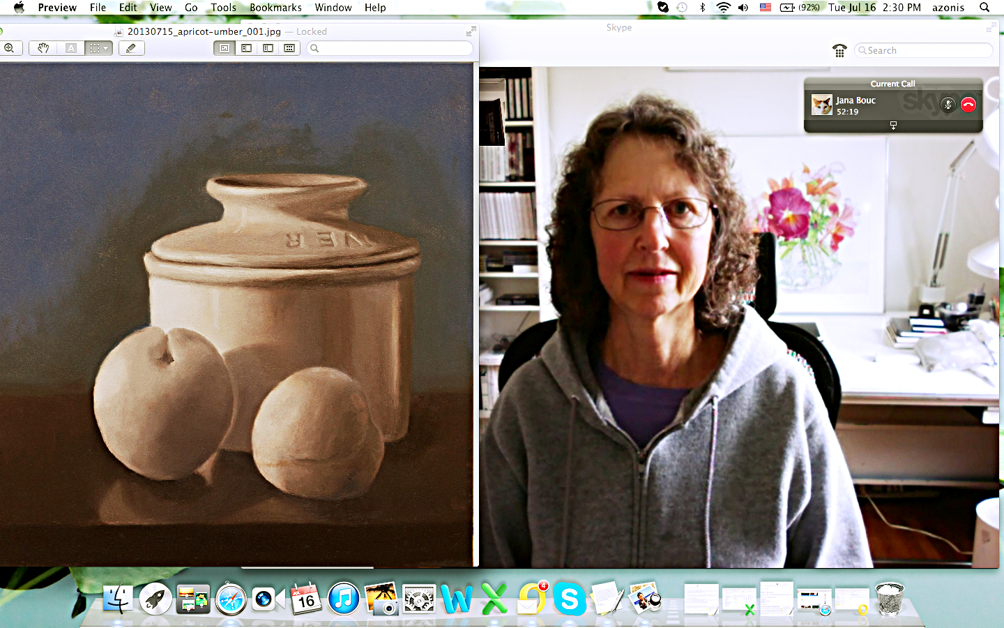 Jana and her painting 2013-07-16 web